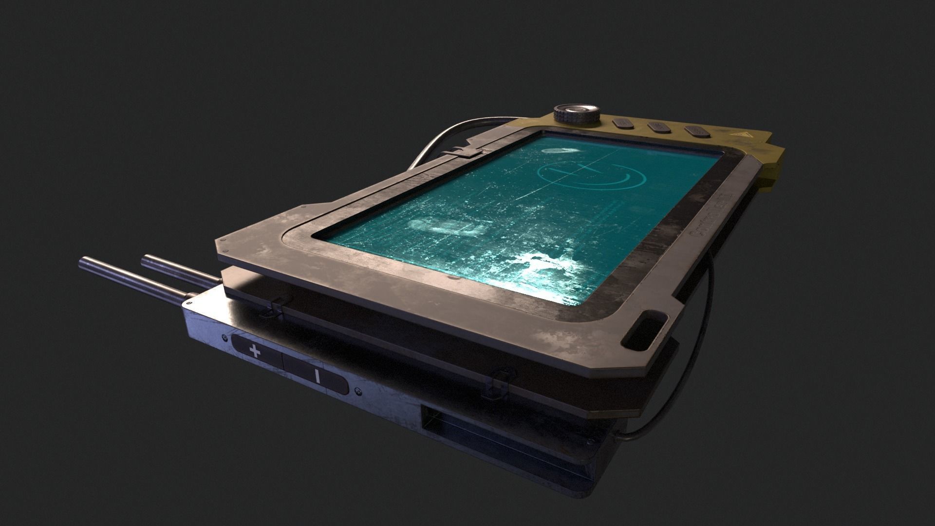 SciFi Device Controller V1 Low-poly 3D model_3