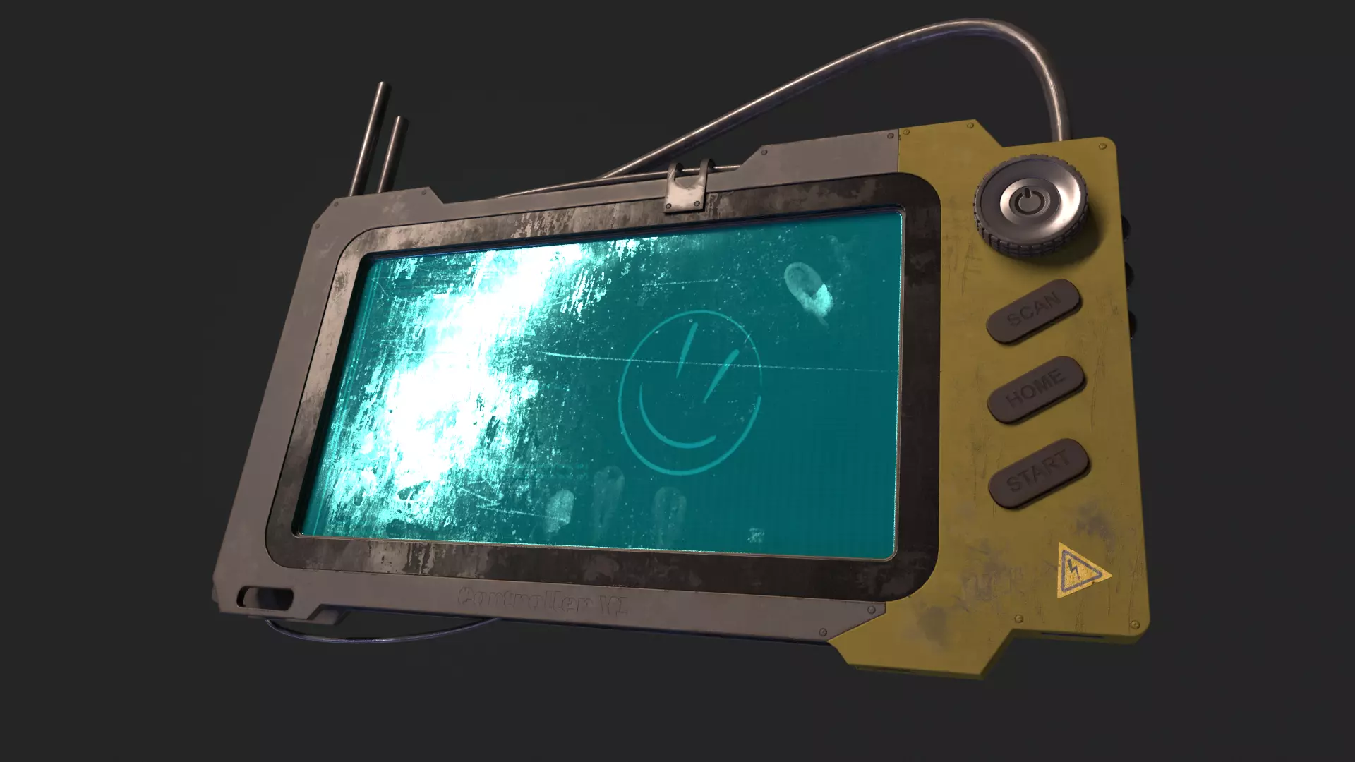 SciFi Device Controller V1 Low-poly 3D model_0