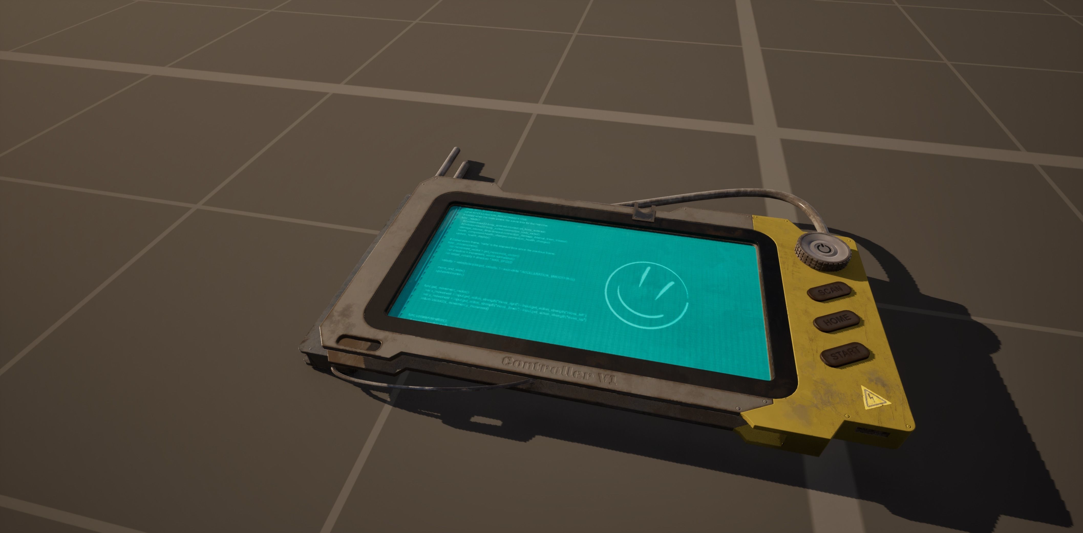 SciFi Device Controller V1 Low-poly 3D model_9