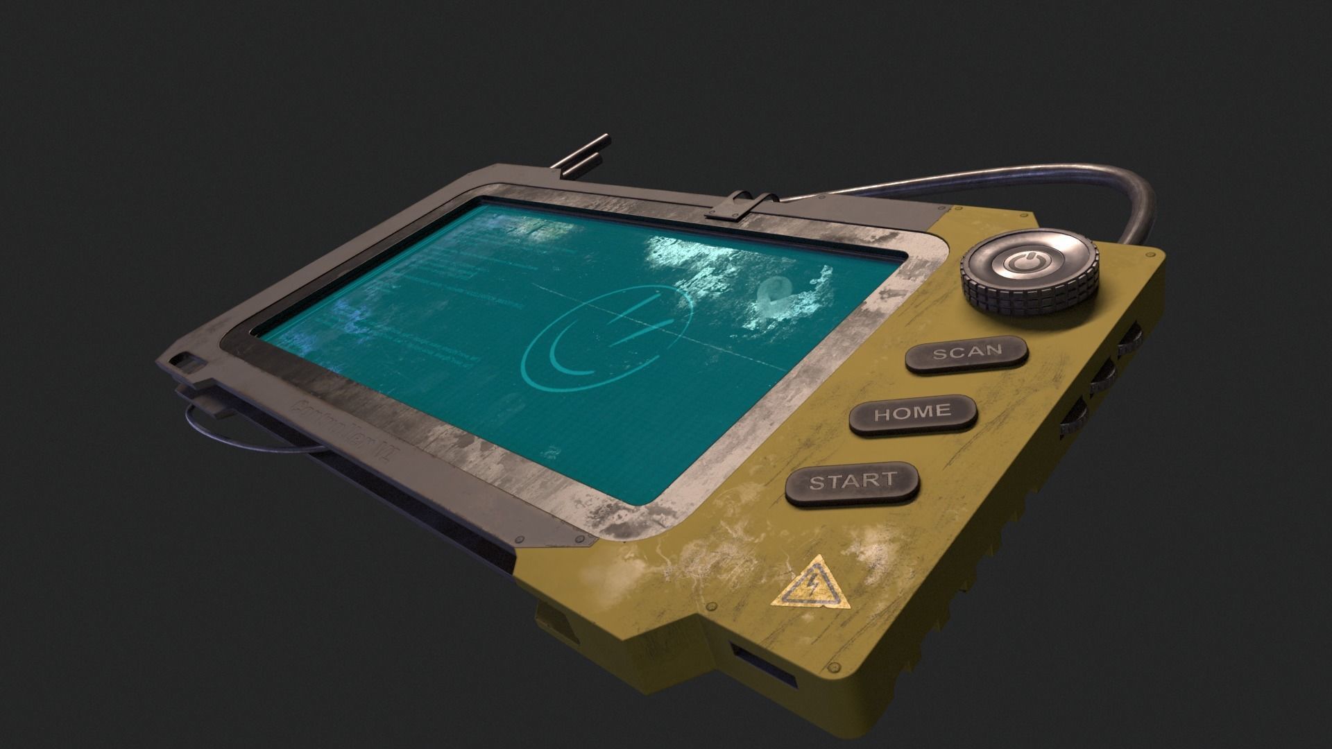 SciFi Device Controller V1 Low-poly 3D model_2