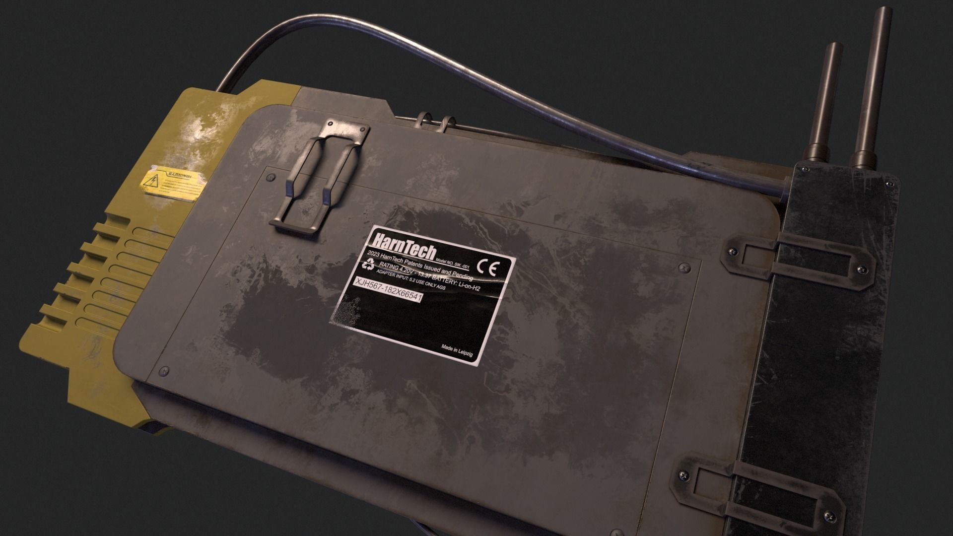 SciFi Device Controller V1 Low-poly 3D model_5