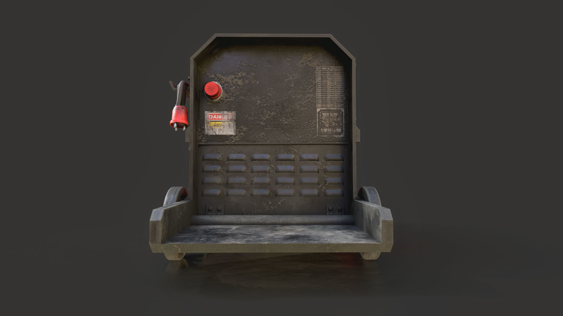 POWER DISTRIBUTOR Low-poly 3D model_4