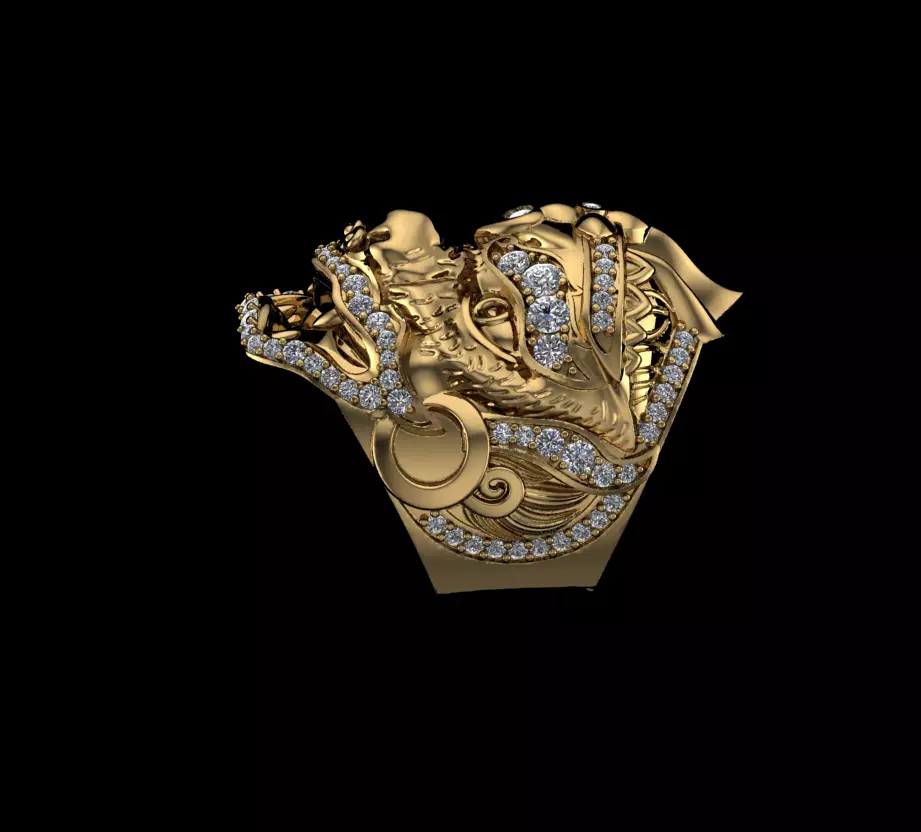 Hanuman Ring 3D print model_0