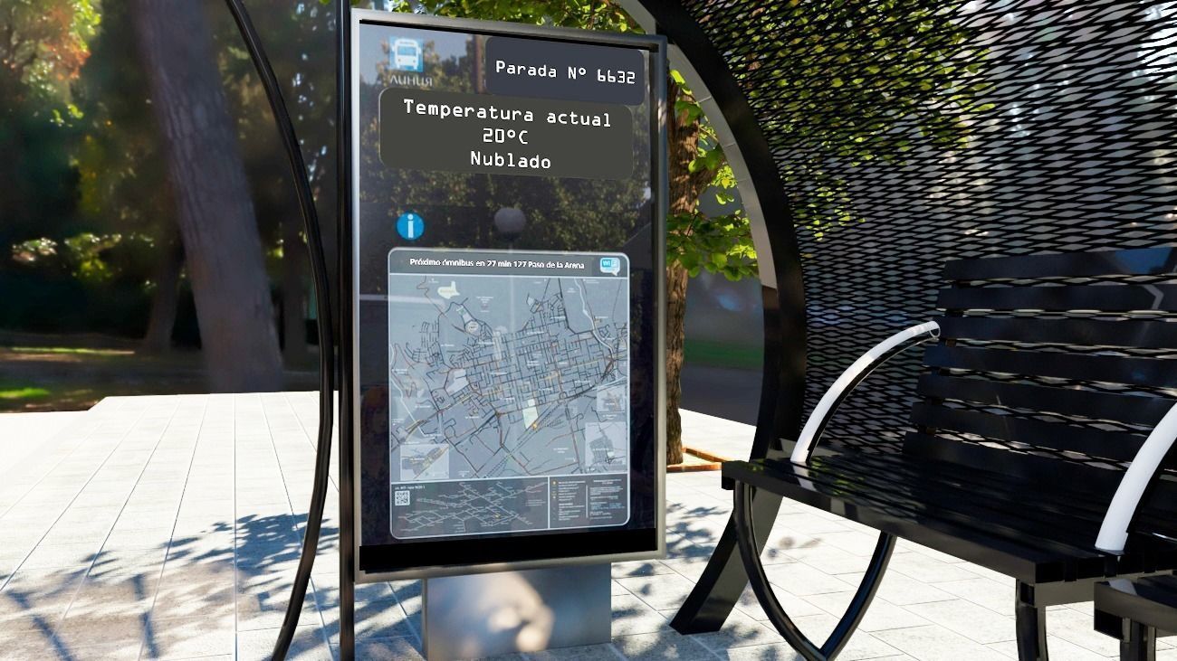 Parada autobus 3D model_3