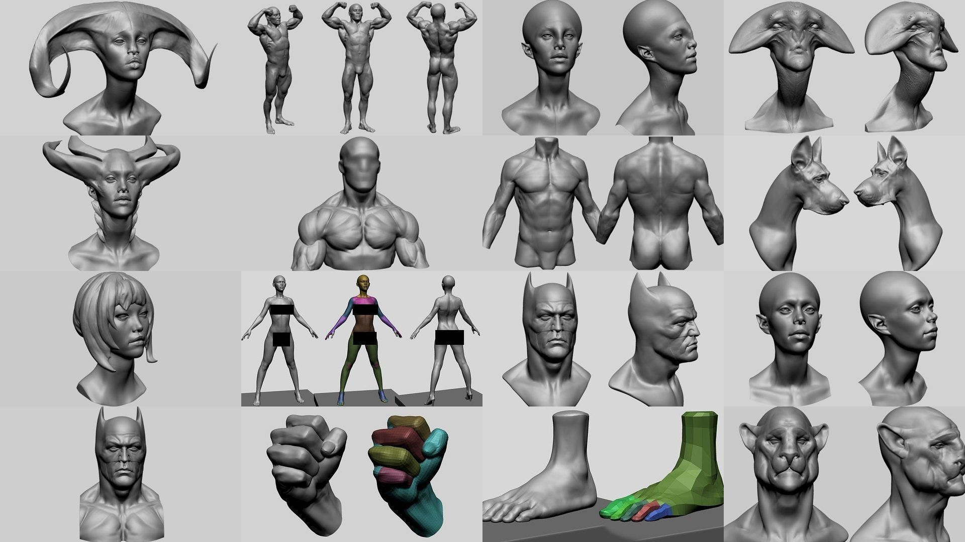 75 Character Models 3D Model Collection_5