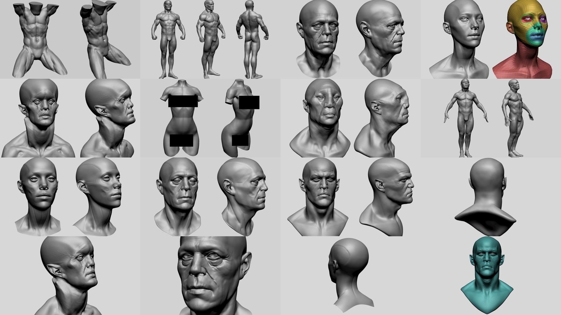 75 Character Models 3D Model Collection_7