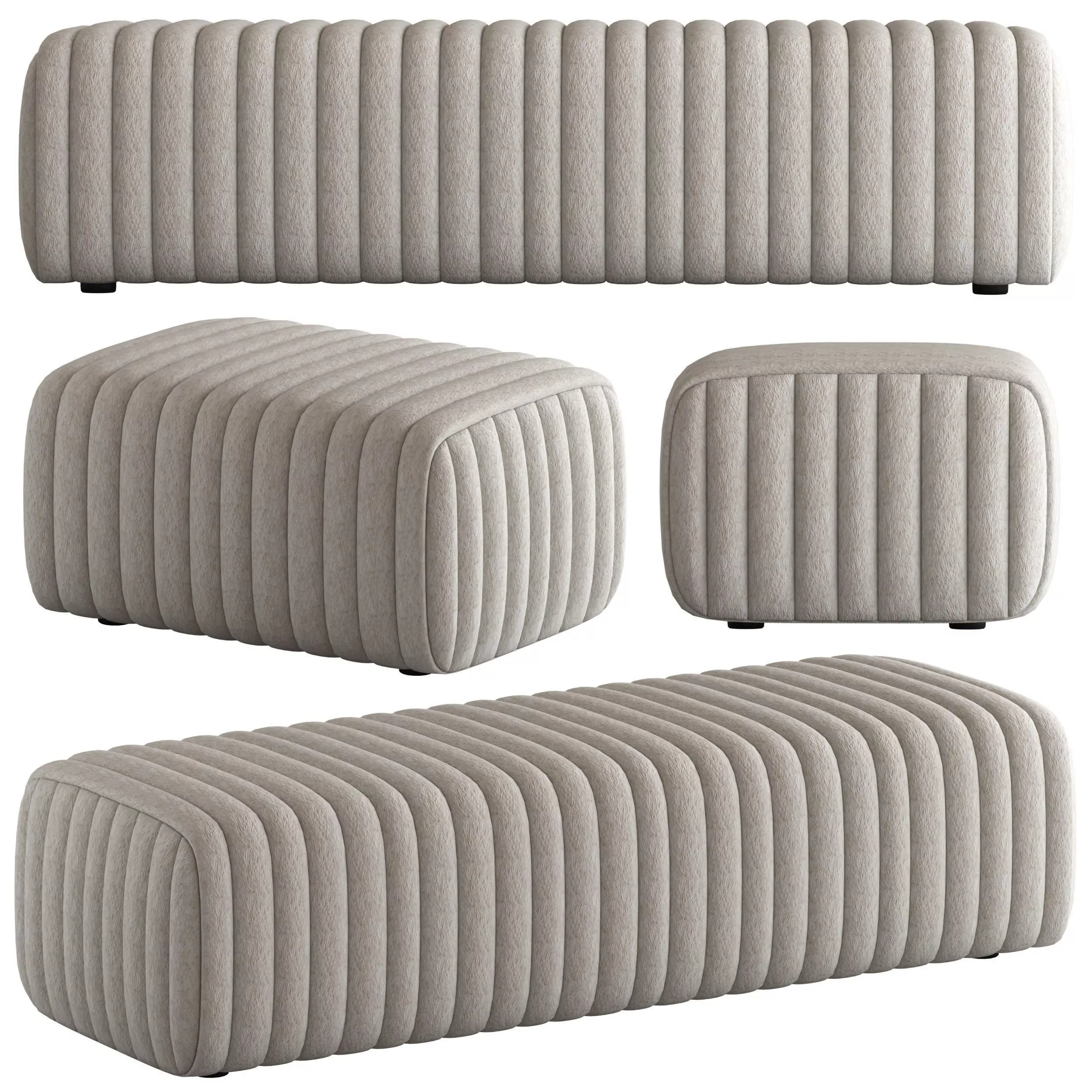 Loma Bench Kelly Wearstler 3D model_0