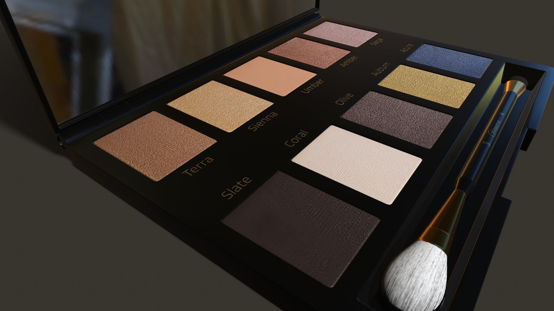 Makeup Tools Set - 3D Model Low-poly 3D model_6