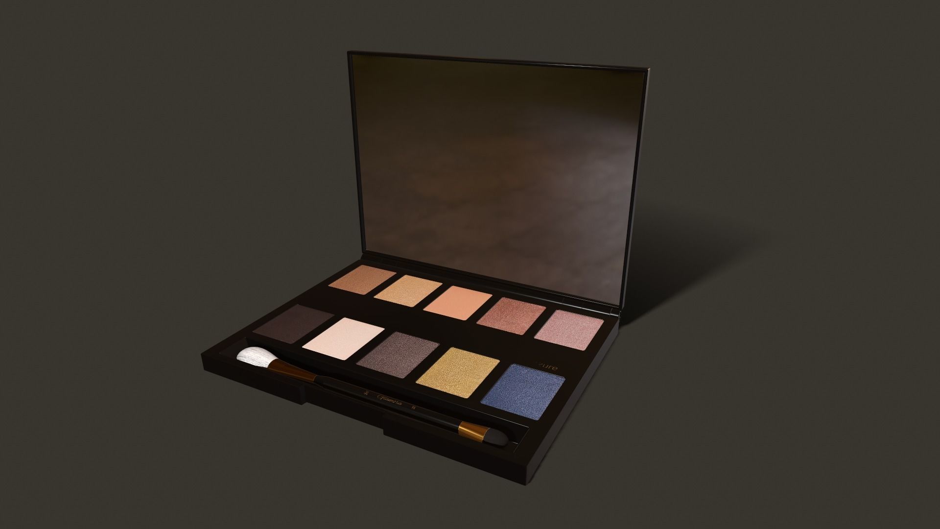 Makeup Tools Set - 3D Model Low-poly 3D model_2