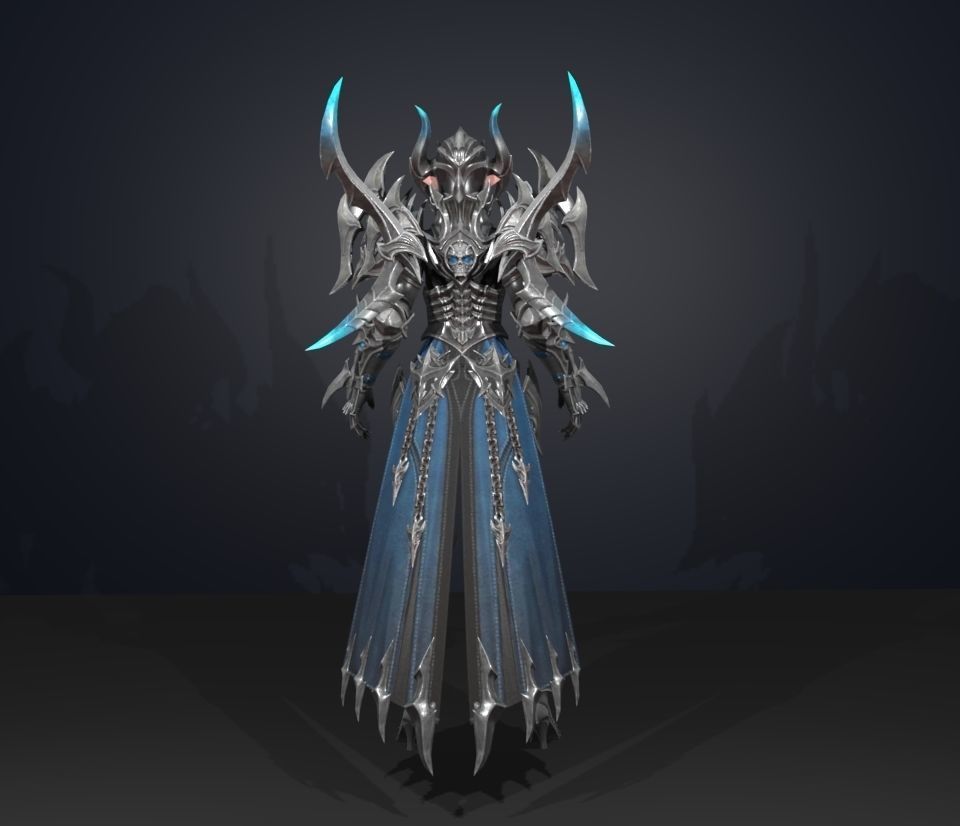 elf deathknight 3D model_4