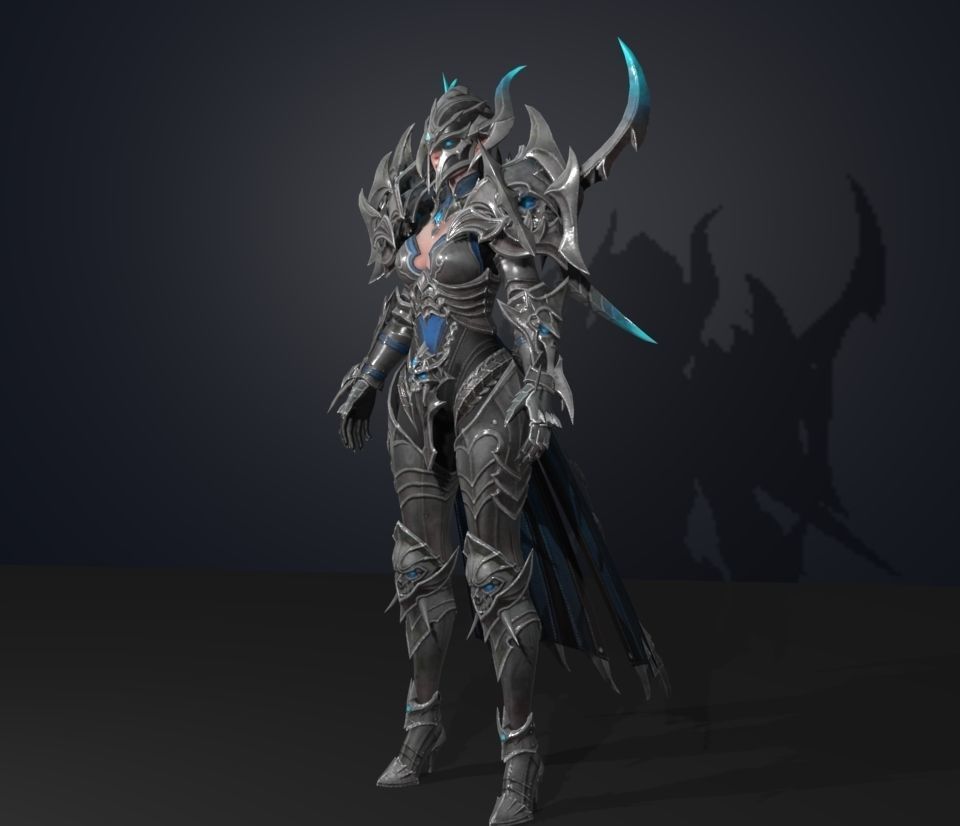 elf deathknight 3D model_3