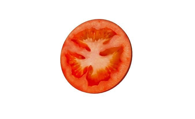 Prop10 A Slice of Tomato Low-poly 3D model 7