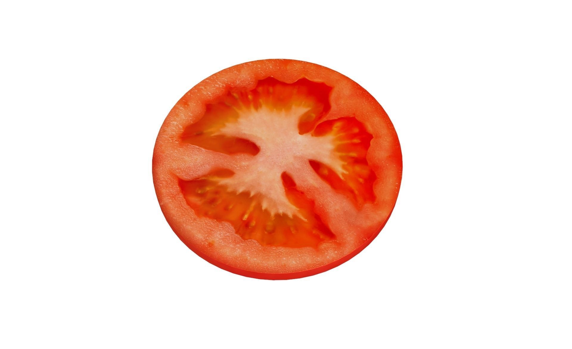 Prop10 A Slice of Tomato Low-poly 3D model_1