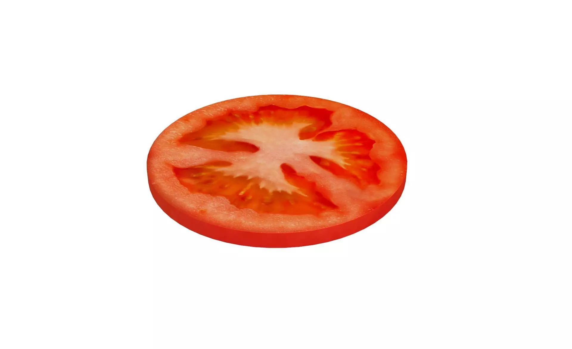 Prop10 A Slice of Tomato Low-poly 3D model_0