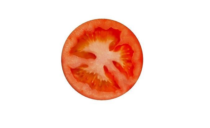 Prop10 A Slice of Tomato Low-poly 3D model 3