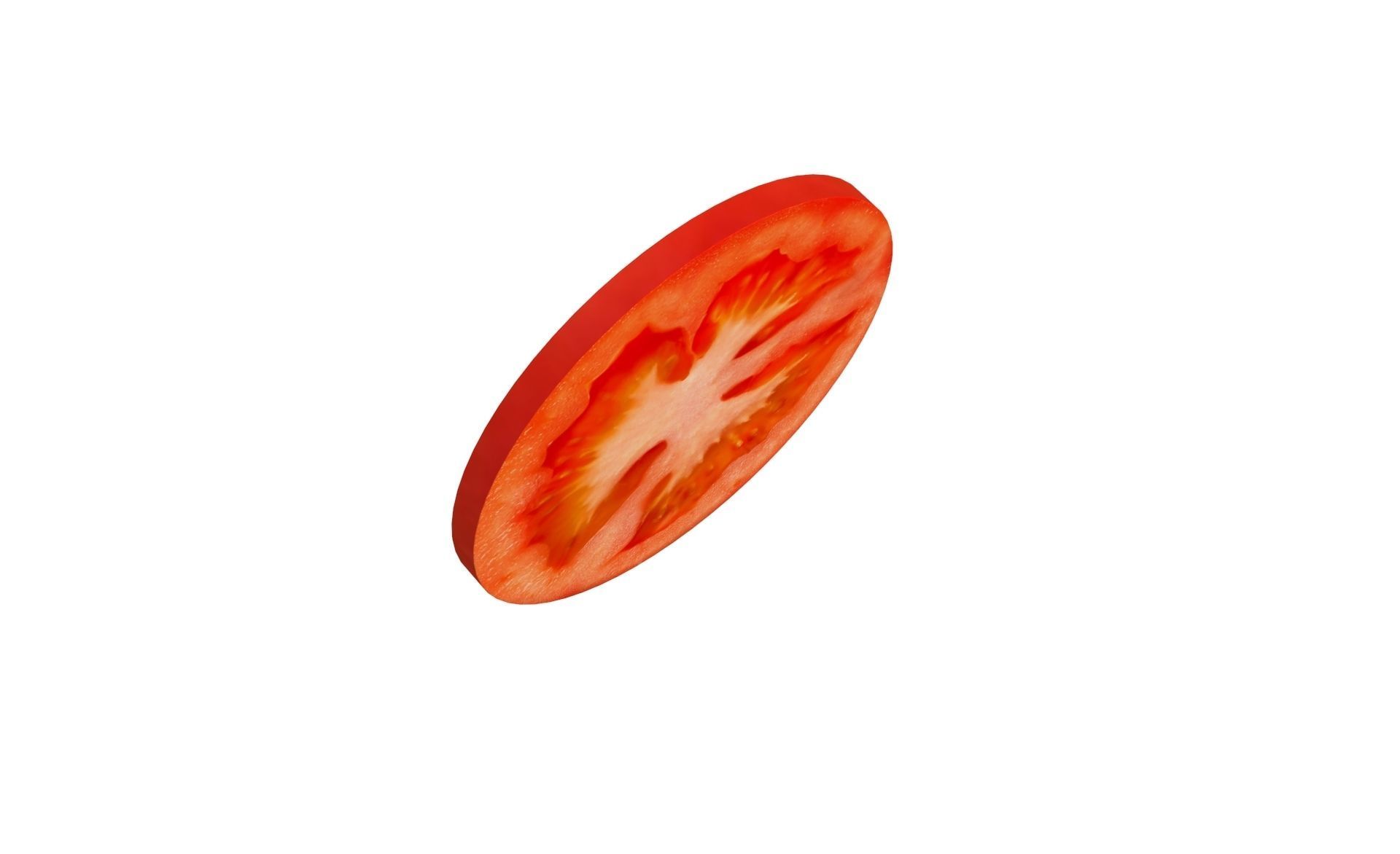 Prop10 A Slice of Tomato Low-poly 3D model_7