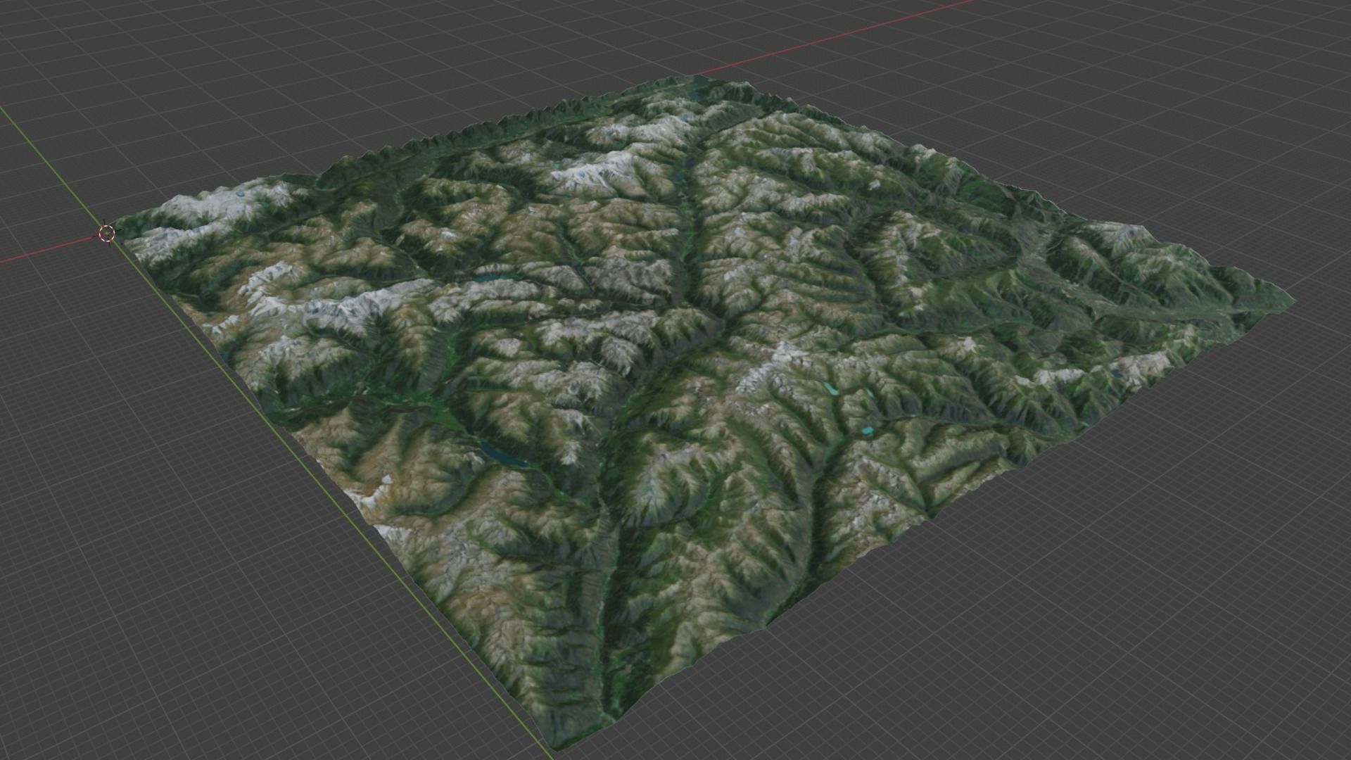 Alp Terrain 28 3D model_4