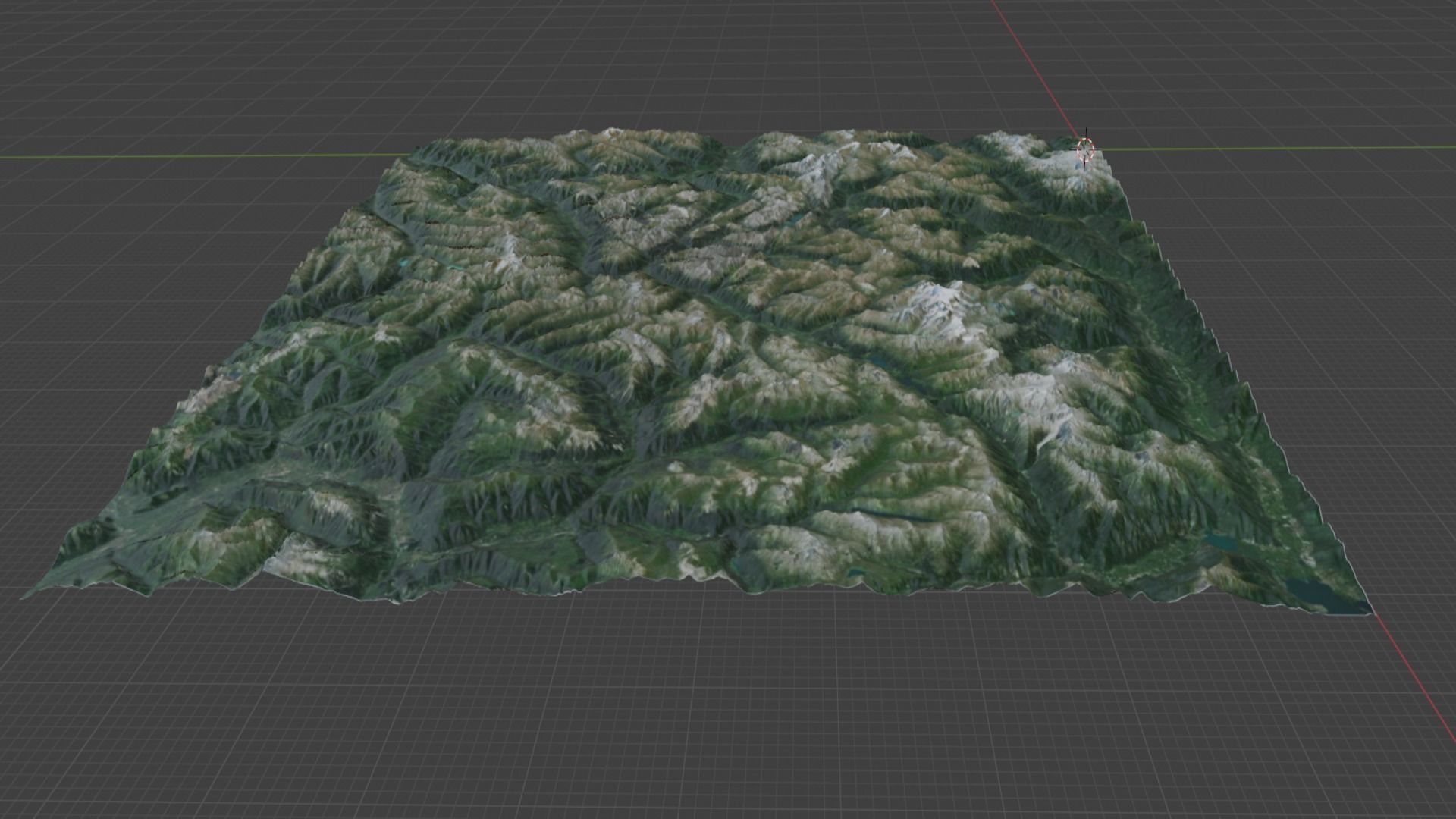 Alp Terrain 28 3D model_2