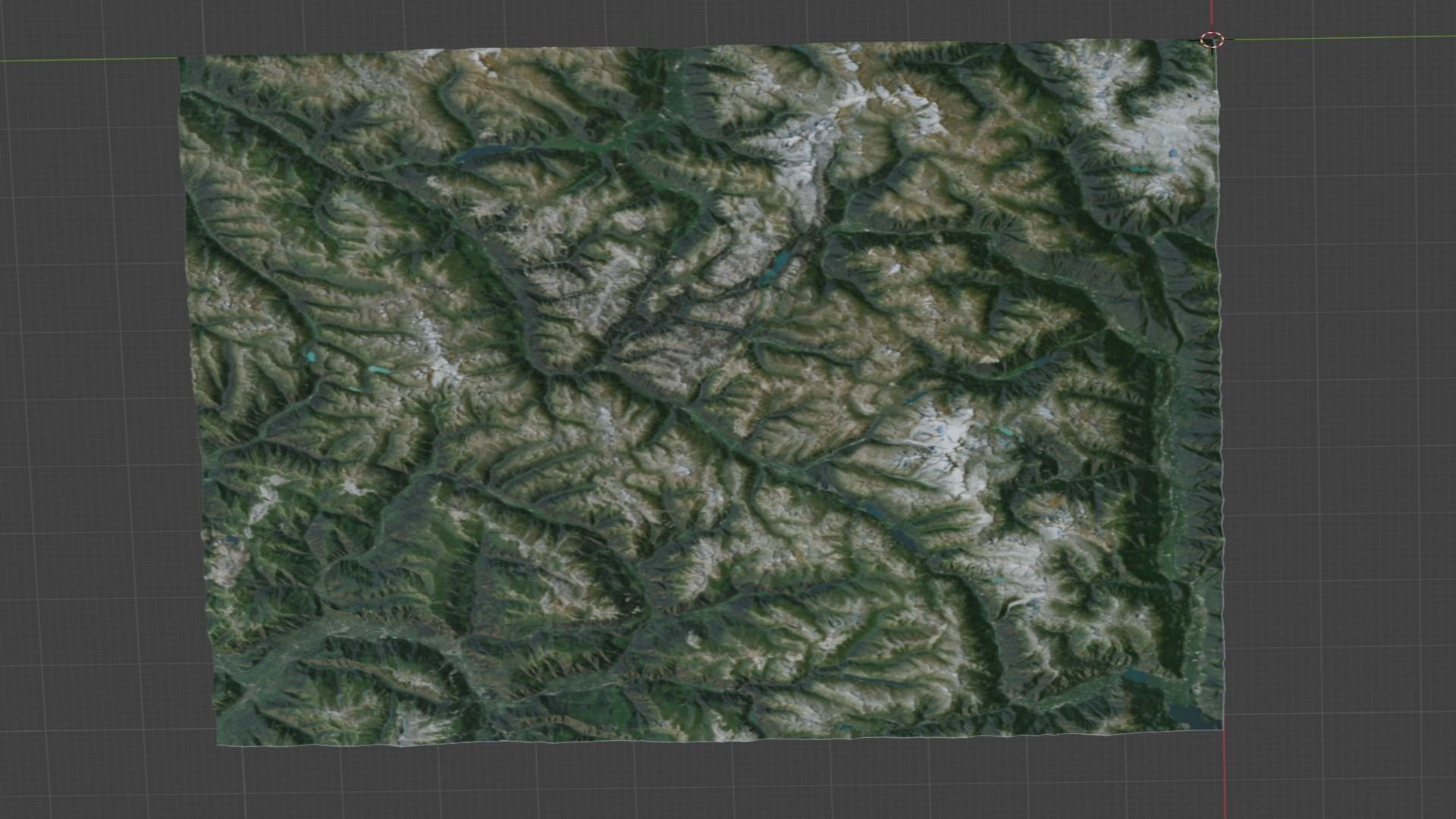 Alp Terrain 28 3D model_1