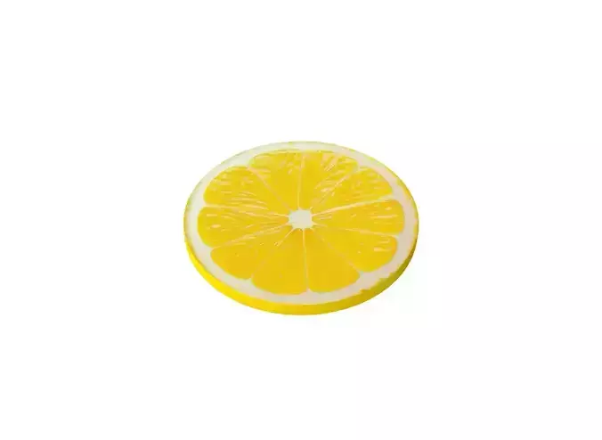 Prop11 A Slice of Lemon Low-poly 3D model