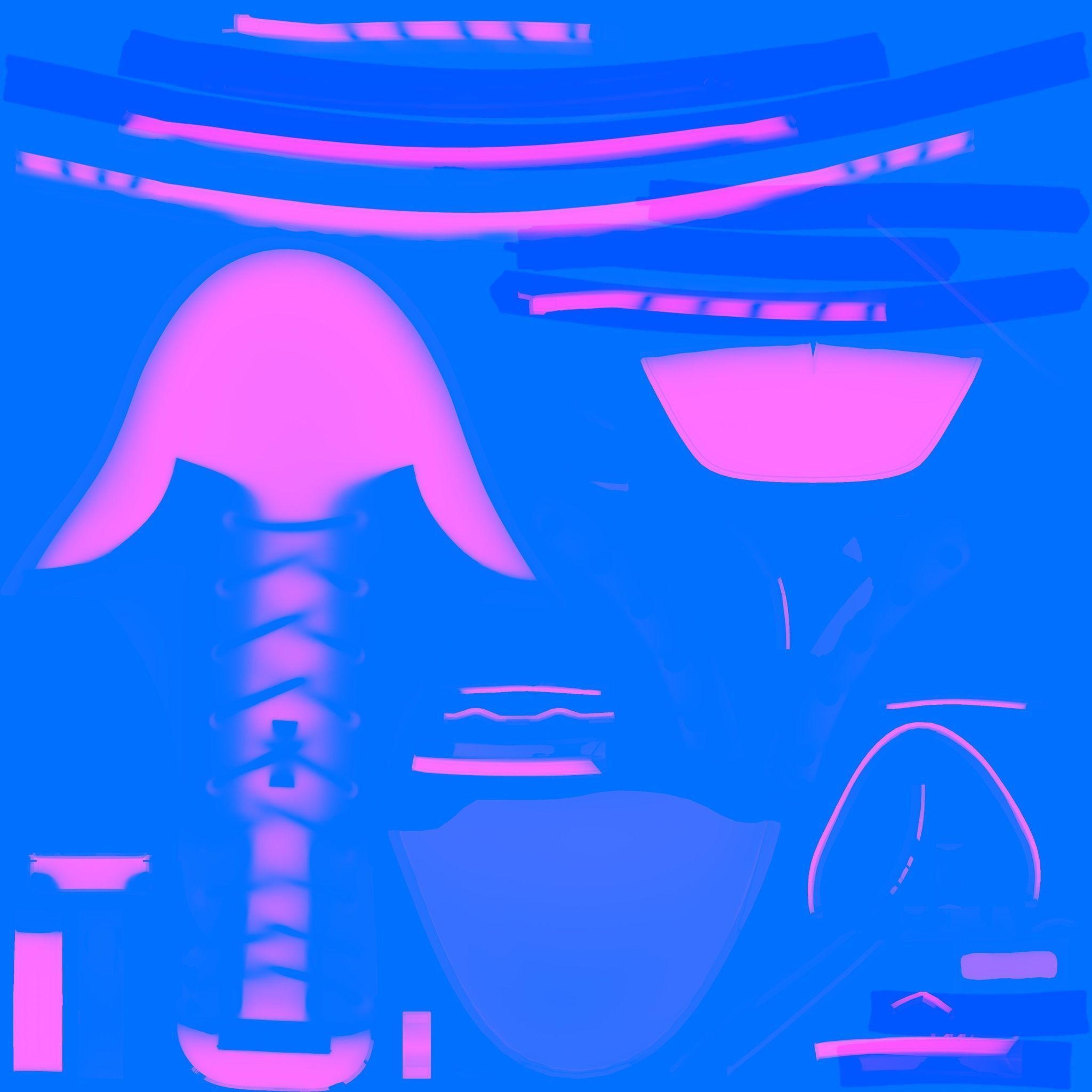 CHRISTIAN DIOR 3D SHOES D-MAJOR ANKLE BOOT Low-poly 3D model_20