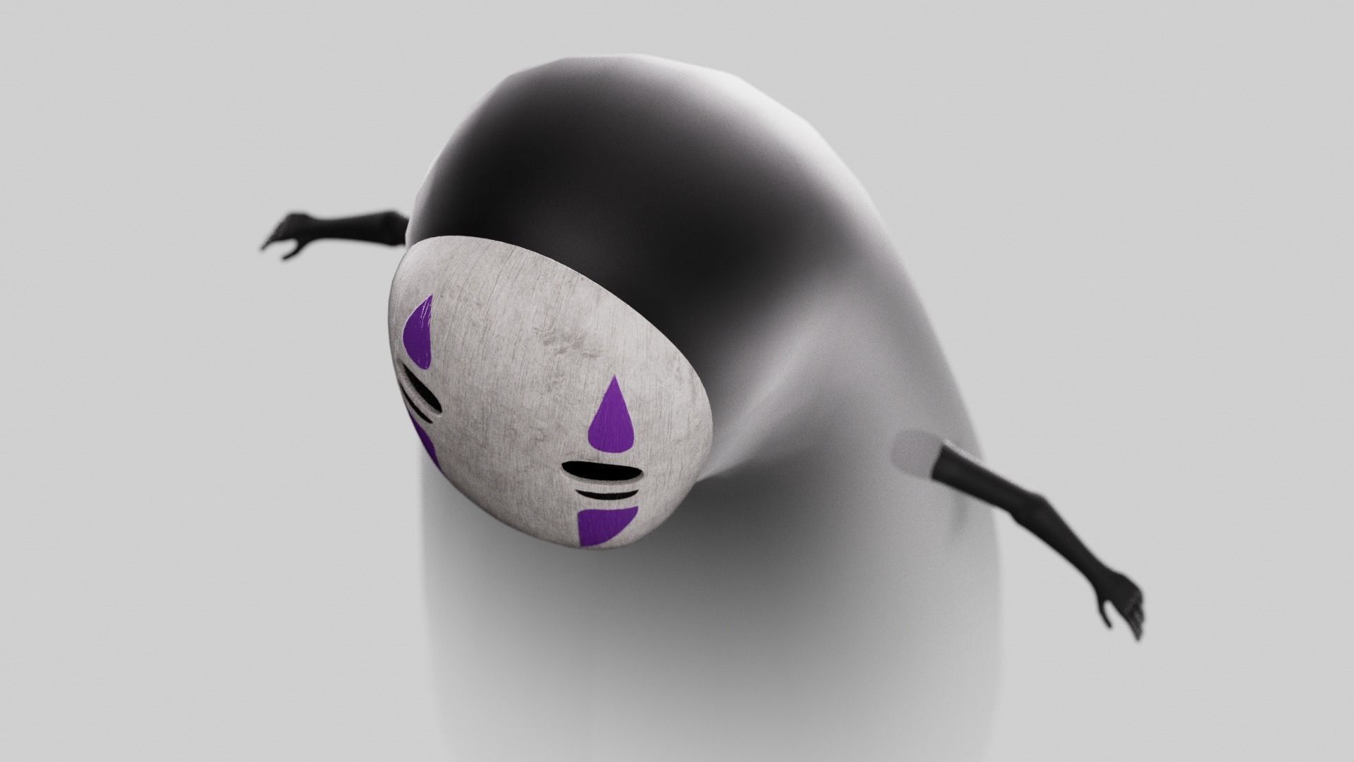 No Face Spirited Away 3D model_2