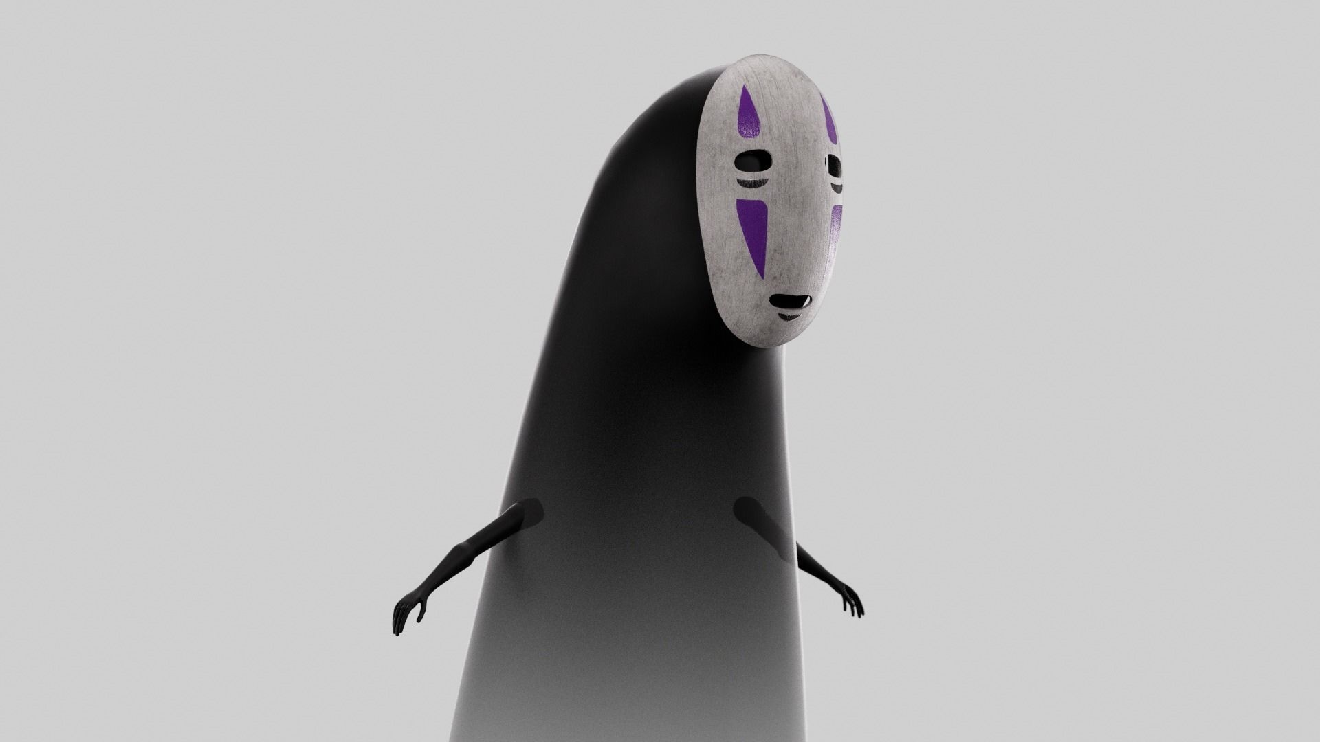 No Face Spirited Away 3D model_1