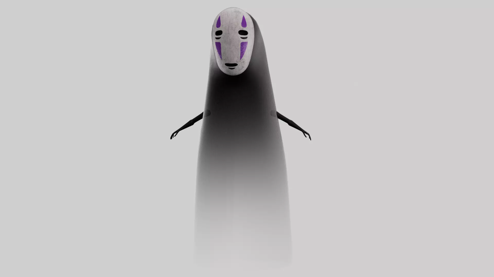 No Face Spirited Away 3D model_0