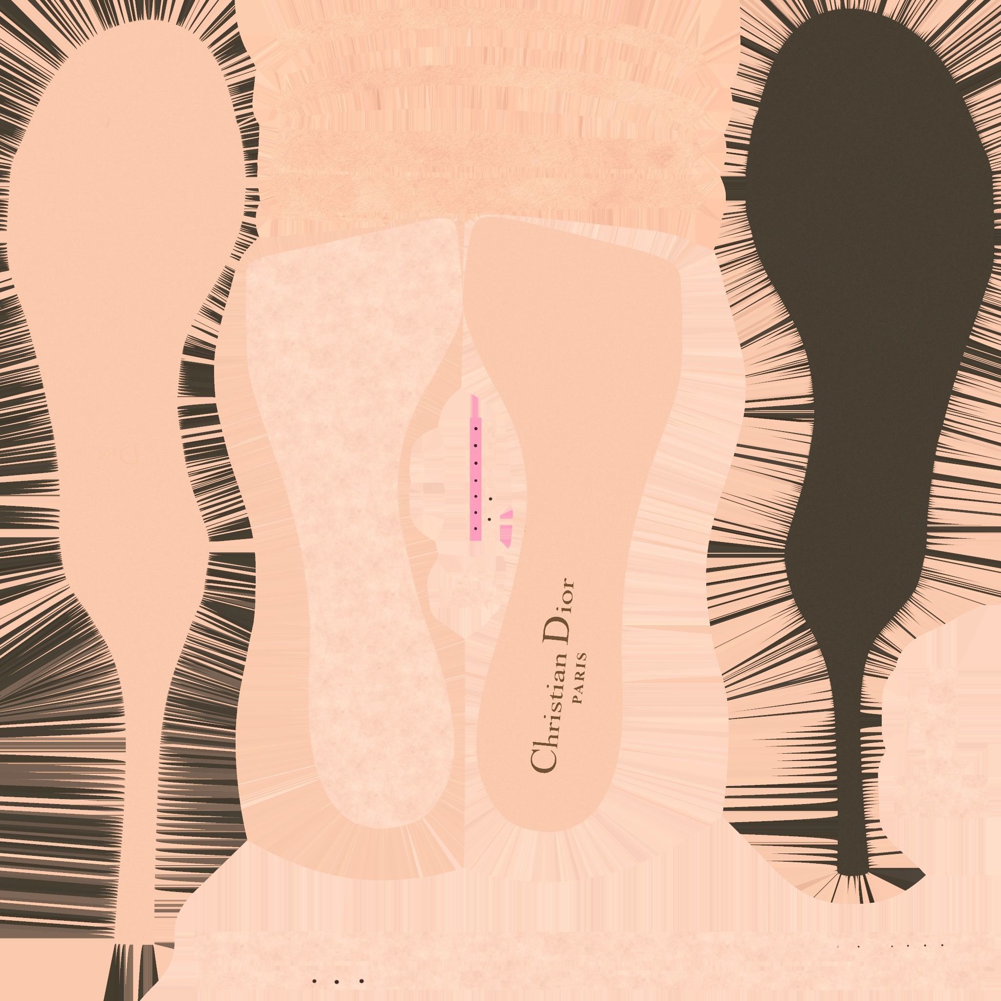 CHRISTIAN DIOR 3D DWAY HEELED SANDAL Low-poly 3D model_25