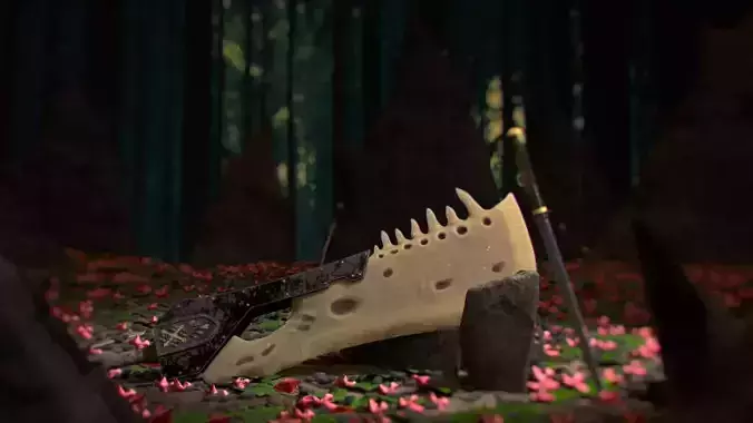 Monster Hunter World Sword fight scene 