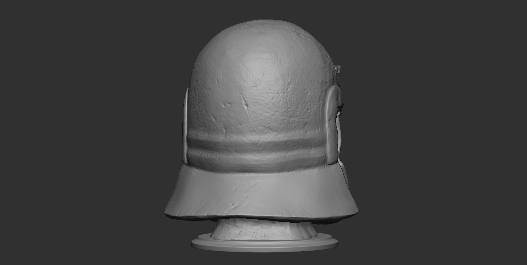 Head with Roman helmet 3D print model_12