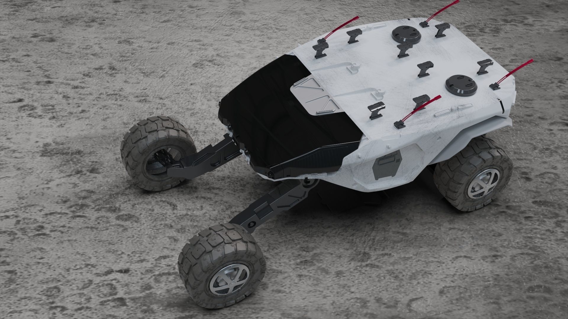 Vehicle mars transporter 3D model_5