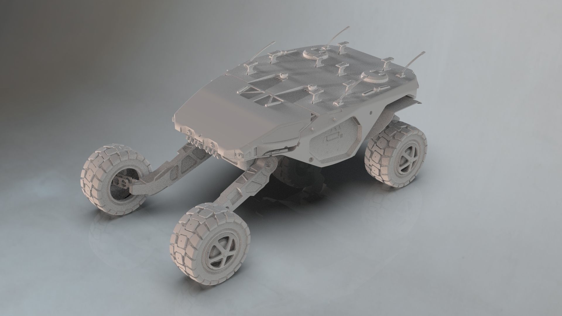 Vehicle mars transporter 3D model_15