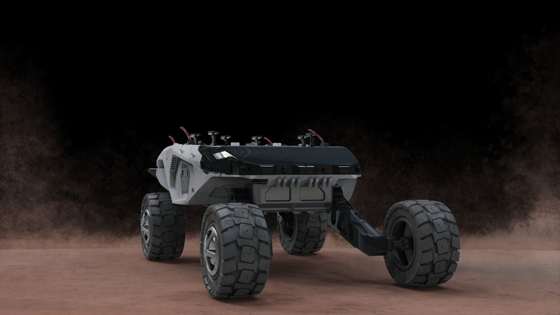 Vehicle mars transporter 3D model_3