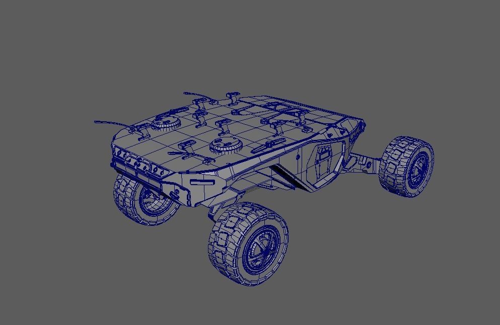 Vehicle mars transporter 3D model_12