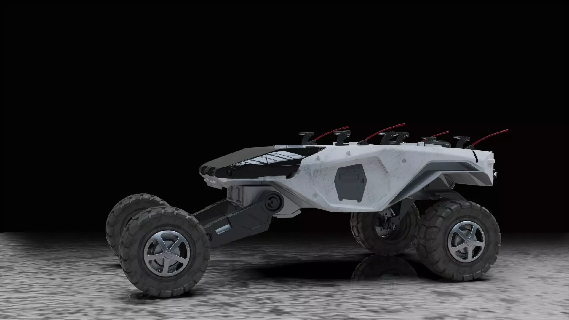 Vehicle mars transporter 3D model_0