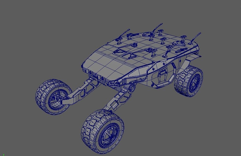 Vehicle mars transporter 3D model_11