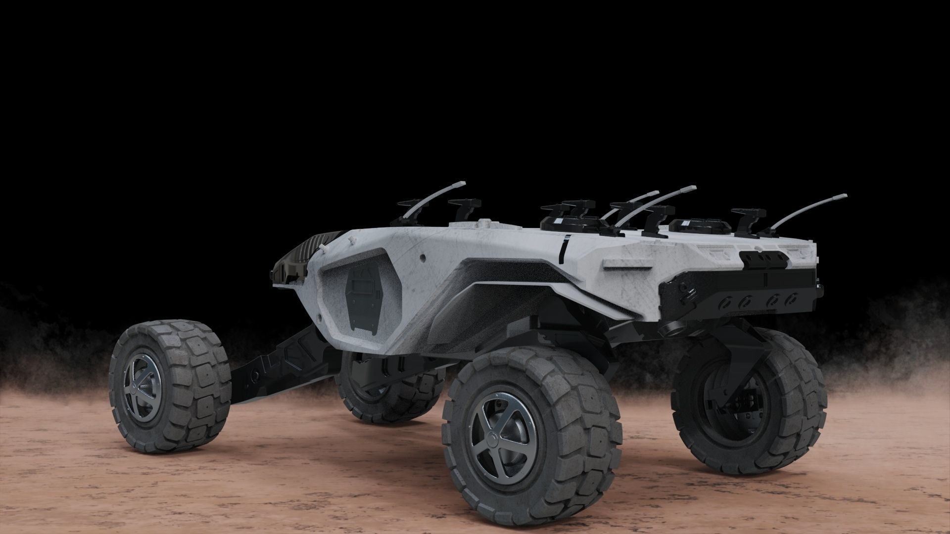 Vehicle mars transporter 3D model_1