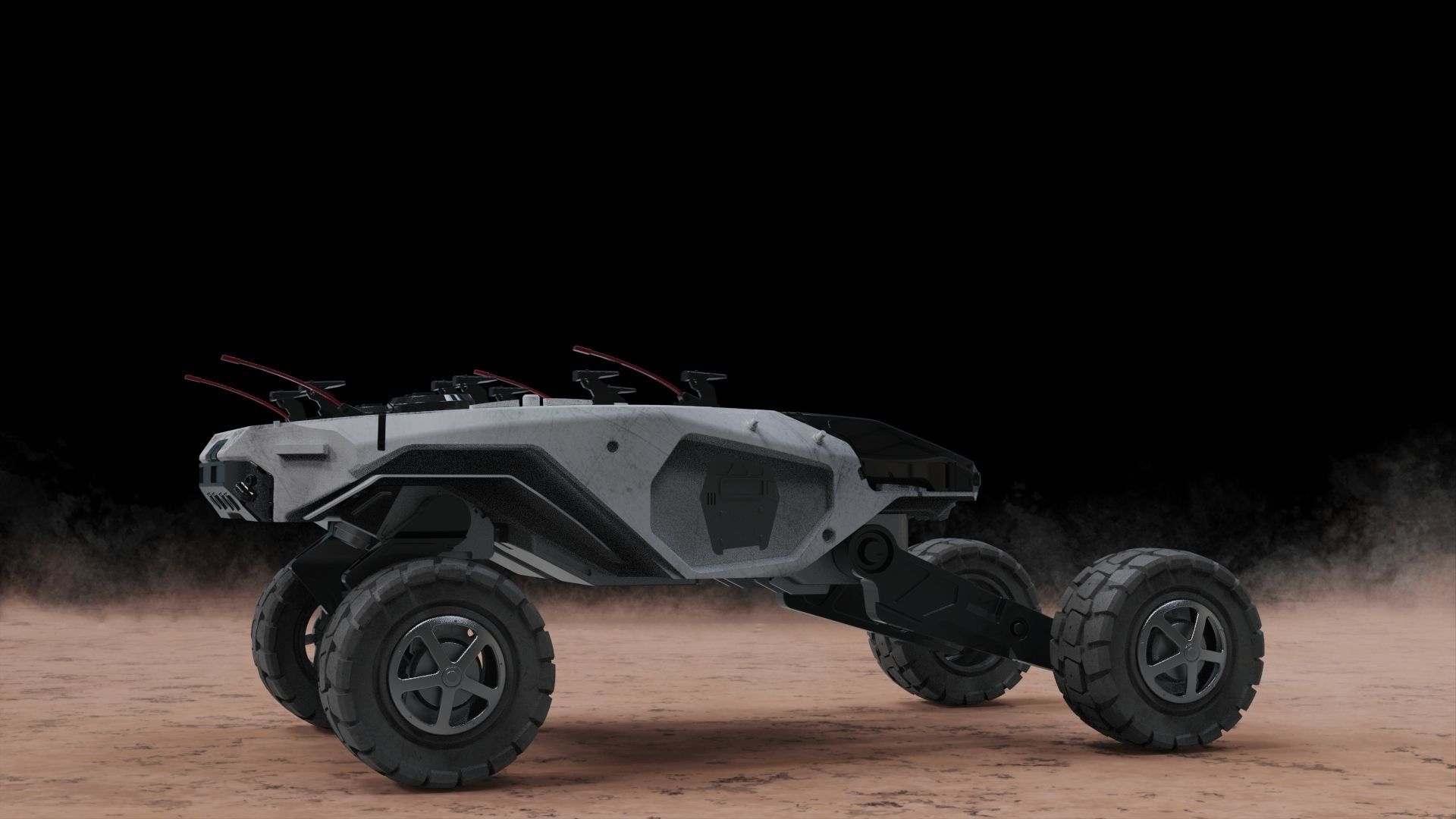 Vehicle mars transporter 3D model_2