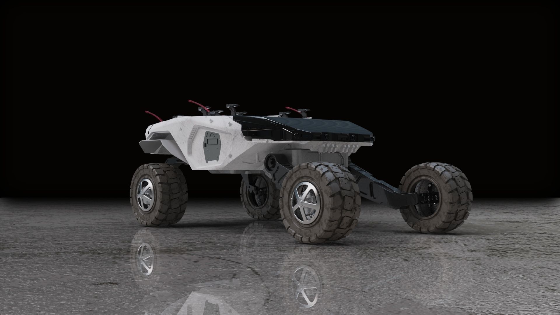 Vehicle mars transporter 3D model_8