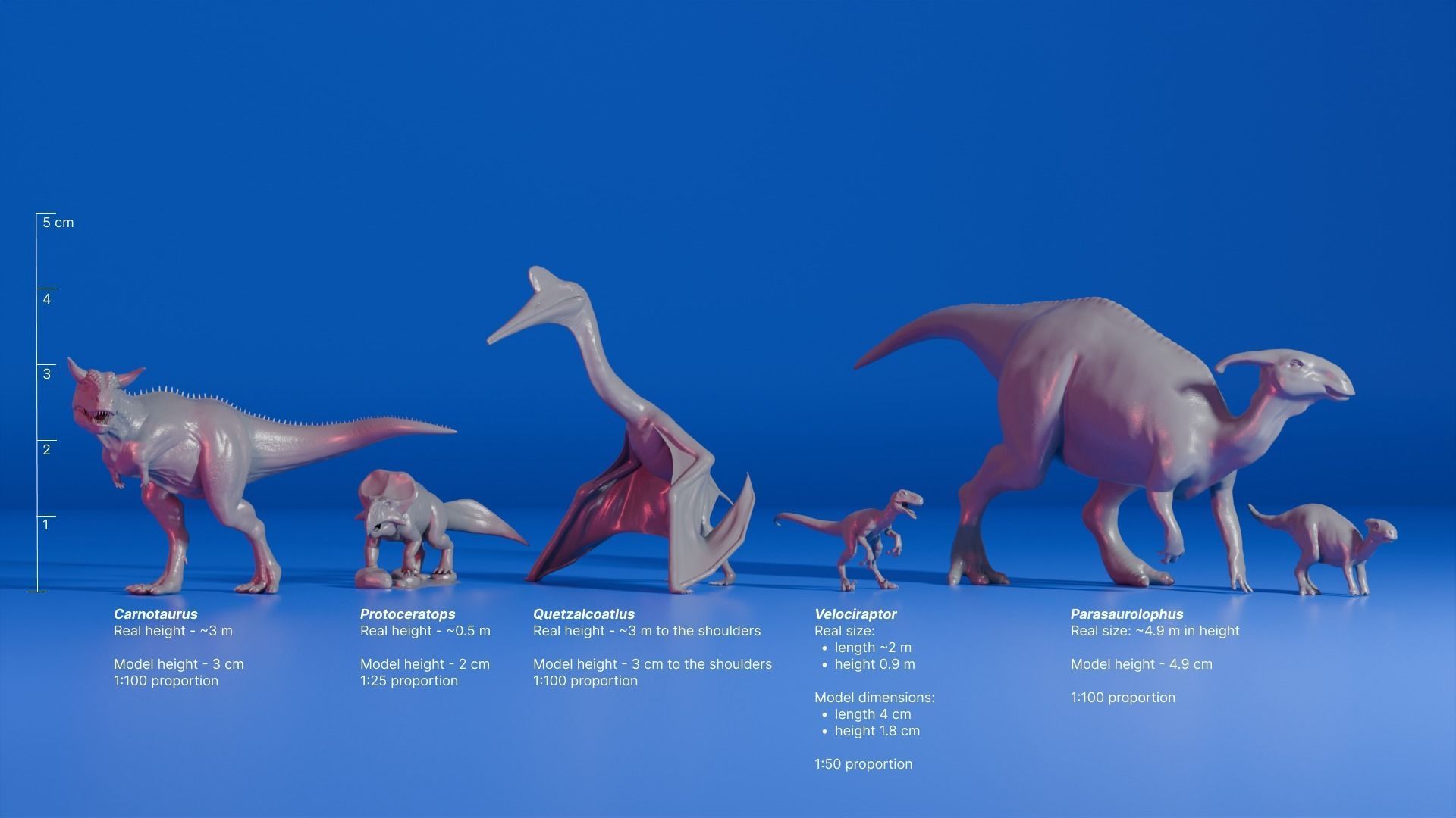Dinosaurs Bundle Pack 5 Models for Printing 3D print model_1