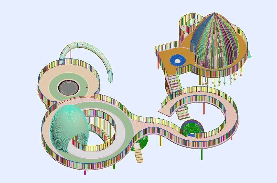 Amusement Park Equipment 3D model_9