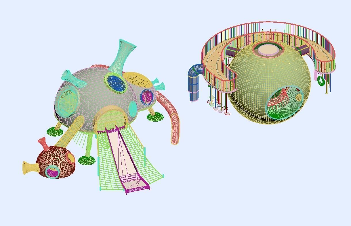 Amusement Park Equipment 3D model_11