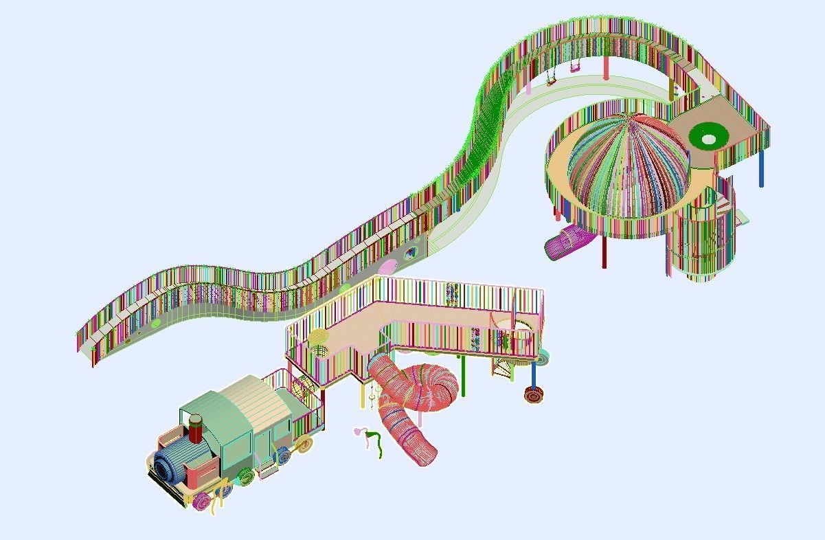 Amusement Park Equipment 3D model_10