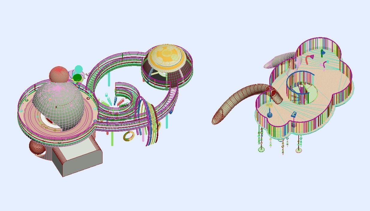 Amusement Park Equipment 3D model_12