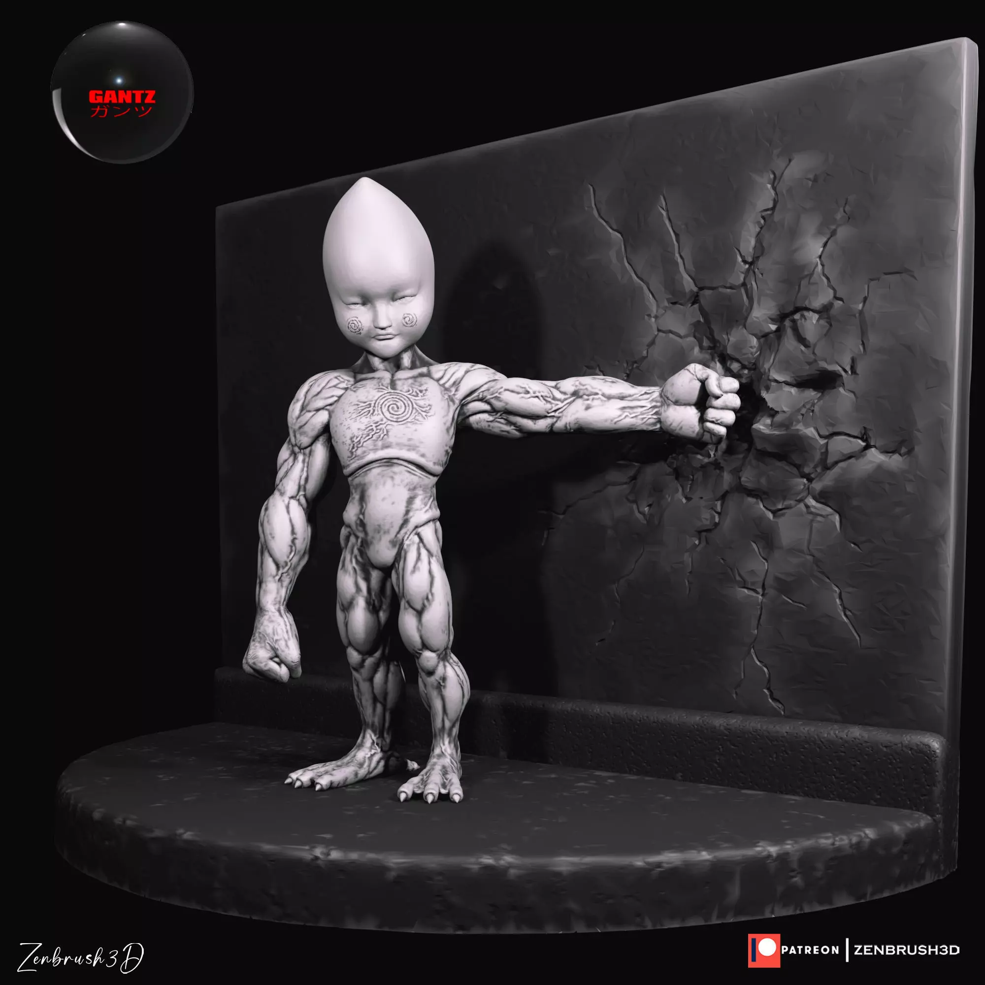 GANTZ - ALIEN ENANENSE 3D print model