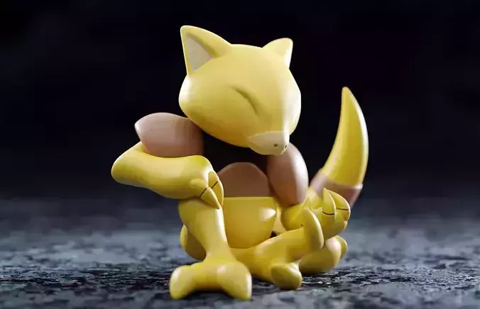 Abra kadabra and alakazamThe Psi Pokemon 3D print model