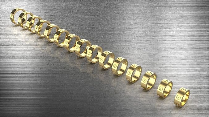 Ring All sizes  3D print model