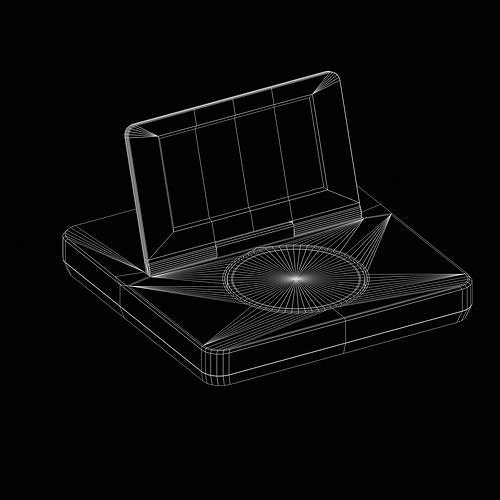 Portable DVD Player 3D model 2