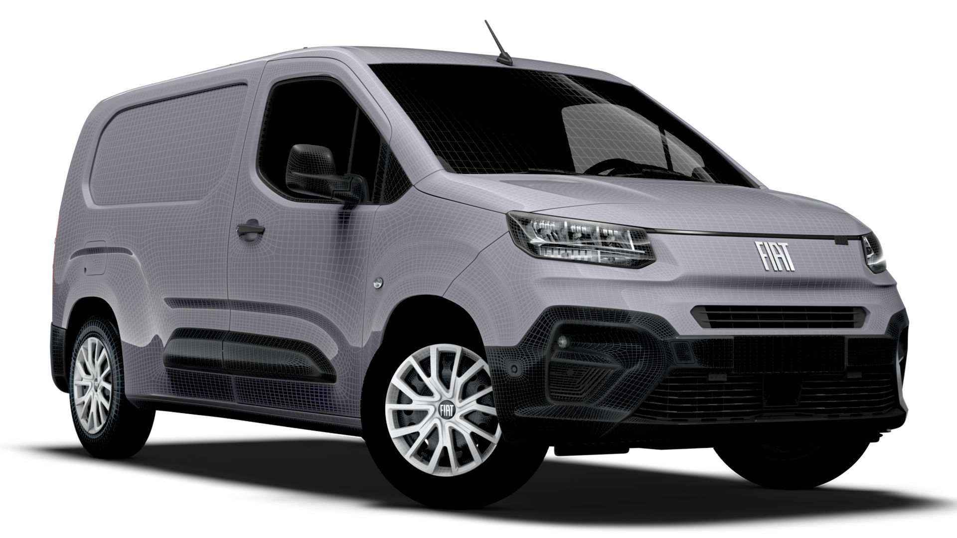 Fiat E Doblo Van LWB 2024 3D model_14
